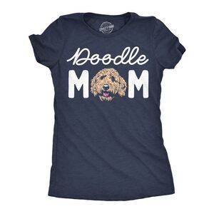 Womens Funny T Shirts Doodle Mom Sarcastic Puppy Parent Tee For Ladies